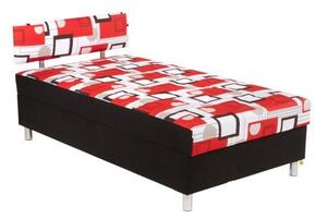 Prokond vysoká postel s úložným prostorem Mona 110/140 matrace: luxusní 7 zónová matrace Zeus, rozměr: 140x200cm