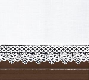Hotová záclona, Mája, bílá, 40 x 80 cm