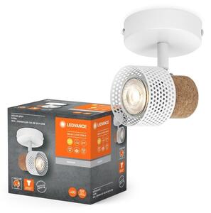 Bílé LED nástěnné svítidlo GU10 3,4 W SPOT CORK, teplá bílá