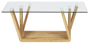 Konferenční stolek ANTIA dub/sklo