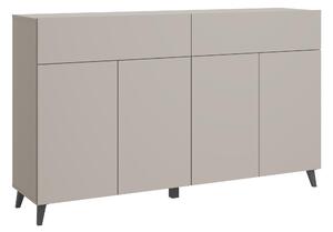 MINIO – Komoda LOKET, komoda, šířka 160 cm, barva kašmírová béžová