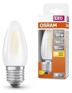 Matná LED žárovka E27 5,5 W STAR CLASSIC B, teplá bílá