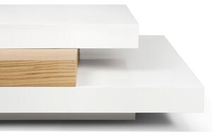 Bílý dubový konferenční stolek TEMAHOME Slate 90 x 90 cm