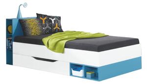 Meblar postel Mobi MO18 Barva: bílá LUX/žlutá