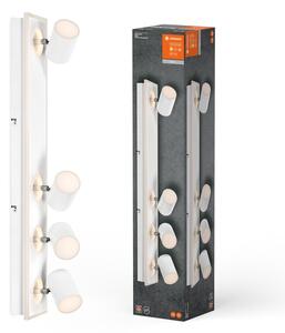 Bílé LED stropní svítidlo 58,5 W 4 SPOT MARS, teplá bílá