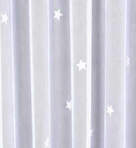 Záclona markizeta, Hvězdičky, bílé 140 cm