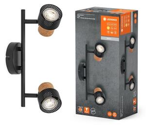 LED nástěnné svítidlo GU10 6,8 W 2 SPOT CORK, teplá bílá