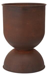 FERM LIVING Květináč Hourglass, M, Rust