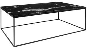 Černý mramorový konferenční stolek TEMAHOME Gleam 120 x 75 cm s černou podnoží