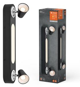 Černé LED stropní svítidlo 20 W NEPTUNE, teplá bílá