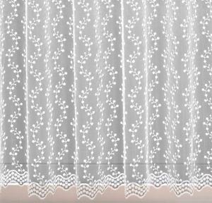 Záclona nebo balkonový komplet markizeta, Vendy, metráž, bílá 250 cm