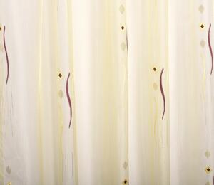 Záclona voálová, Erika metráž s olůvkem, žlutá, 250 m 250 cm