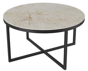 Konferenční stolek TALIA LAQUE v. 40 cm dekor mramor Cremona