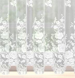 Záclona žakárová nebo balkonový komplet, Florella metráž, bílá 170 cm
