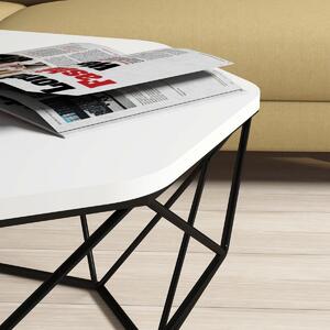 Kalune Design Konferenční stolek Diamond 90 cm bílý