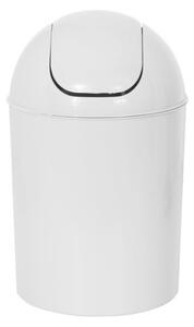MSV výklopný odpadkový koš, bílý, plast, 5 L