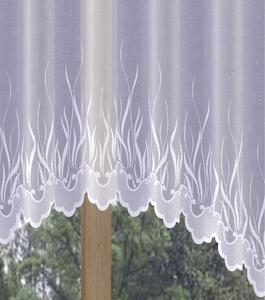 Hotová záclona nebo balkonový komplet, IGNIS, bílá 220 x 120 cm