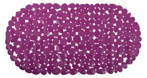 MSV protiskluzová podložka do vany GALETS, fialová, PVC, 35 x 68 cm