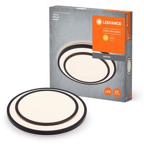 LED stropní svítidlo černé 36 W BERLIN 490 mm, teplá bílá