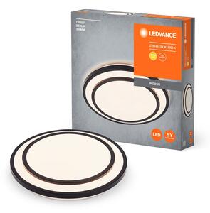 Černé LED stropní svítidlo 24 W BERLIN 390 mm, teplá bílá