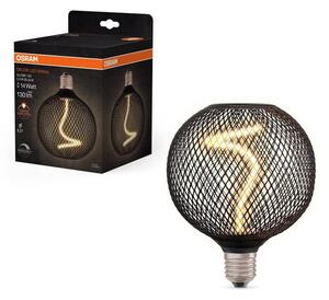 LED stropní světlo E27 GLOBE BLACK, laditelná teplá bílá