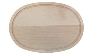 AMADEA Dřevěné servírovací prkénko - podnos ovál, masivní dřevo, 30 cm