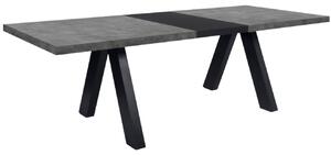 Betonově šedý rozkládací jídelní stůl TEMAHOME Apex 200/250 x 100 cm