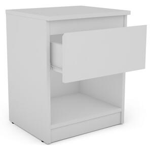 Skříňka/noční stolek Carlos 401S, bílý