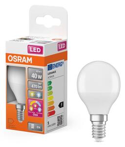 Matná LED žárovka E14 4.9 W, laditelná bílá
