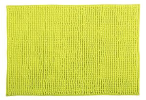 MSV koupelnová předložka CHENILLE, limetková, mikrovlákno, protiskluzová, 60 x 90 cm