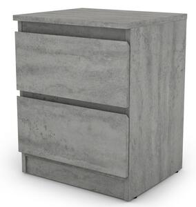Skříňka/noční stolek Carlos 402S, šedý beton