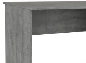 Psací stůl se zásuvkou Carlos, šedý beton/bílá