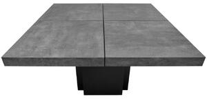 Betonově šedý jídelní stůl TEMAHOME Dusk 130 x 130 cm