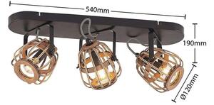 Lindby - Bominio 3 Stropní Lampa Wood - Lampemesteren