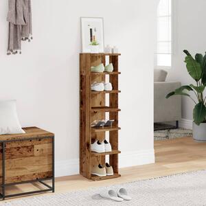 Botník old wood 28 x 27 x 102 cm kompozitní dřevo