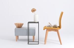 Nordic Design Černý kovový odkládací stolek Moreno 30 x 30 cm