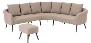 Doppler Deluxe Lika-Tex rohová pohovka s taburetem
