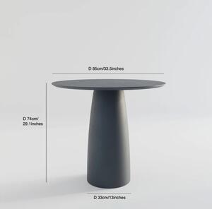 Lakovaný jídelní stůl kruh D850mm Black RAL 9005