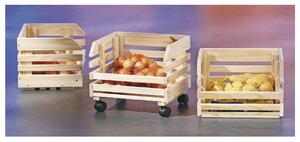 Uložné boxy na ovoce a zeleninu FRUITS přírodní jedle