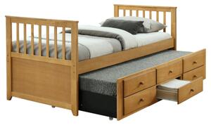 Jednolůžková postel 90 cm Austin (dub) (s roštem). Vlastní profesionální přeprava až k Vám domů 1002458