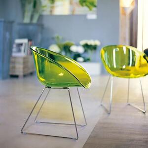 Pedrali Zelená plastová jídelní židle GLISS 921