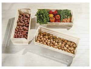 Úložné boxy na ovoce a zeleninu VEGETABLE přírodní jedle