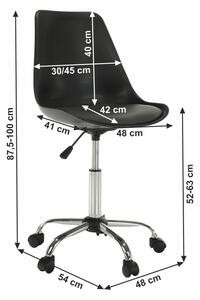 Kancelářská židle Datris (černá). 1002476