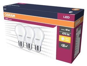3 ks LED žárovka E27 4.9 W CLASSIC A, teplá bílá