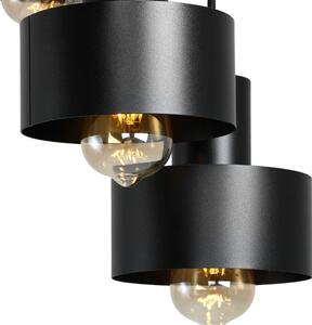 Nordic Design Černé kovové závěsné světlo Mayen 3