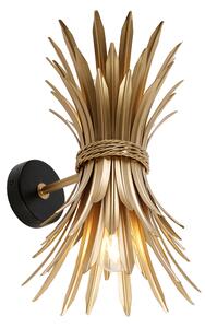 Nástěnná lampa ve stylu Art Deco zlatá - Wesley