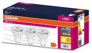 3 ks LED bodovka GU10 6.9 W 120° PAR16, teplá bílá