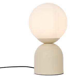 Hotelová elegantní stolní lampa béžová s opálovým sklem - Pallon Trend