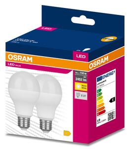 2 ks LED žárovka E27 3000 K CLASSIC A VALUE, teplá bílá