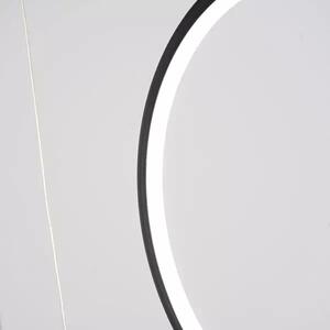 LED závěsné světlo Rings No.8 black 180 cm 3000K